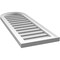 Ekena Millwork Round Top Surface Mount PVC Gable Vent: Functional, w/ 2"W x 1-1/2"P Brickmould Frame, 14"W x 38"H GVPRT14X3802SF - alternate 4